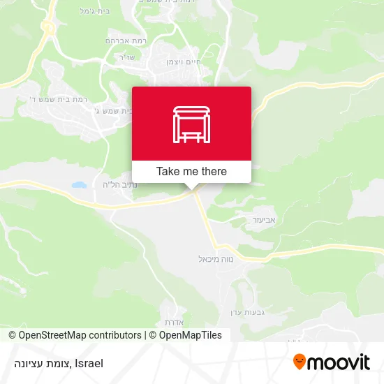 Карта צומת עציונה