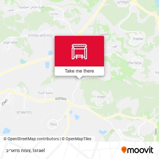 צומת מזאריב map