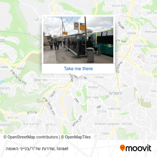 Карта שדרות שז''ר/בנייני האומה