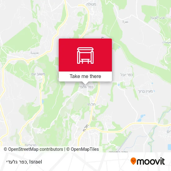 Карта כפר גלעדי