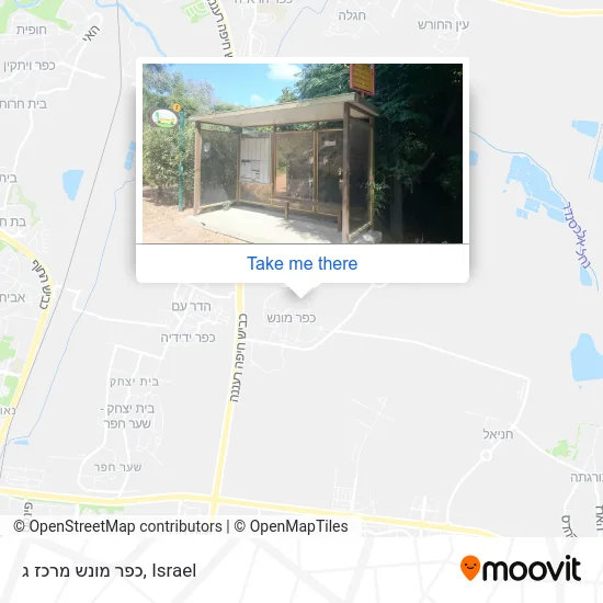 Карта כפר מונש מרכז ג