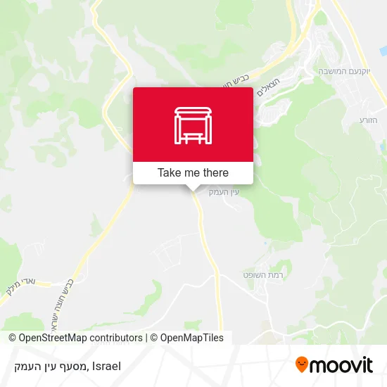Карта מסעף עין העמק