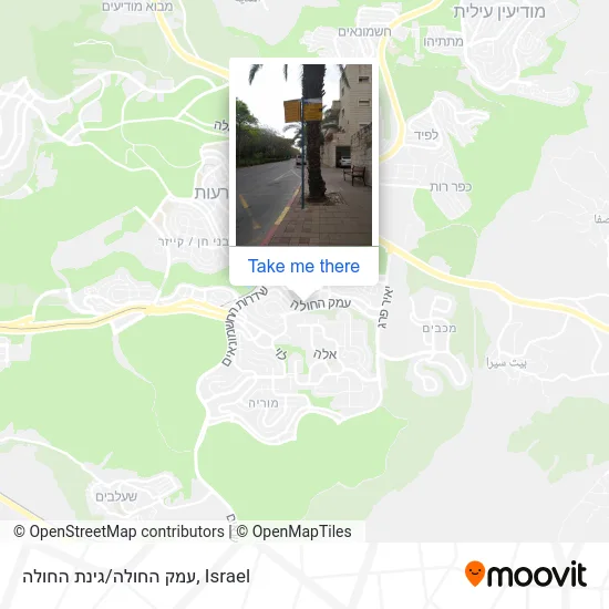 Emek HaHula/Ginat HaHula map