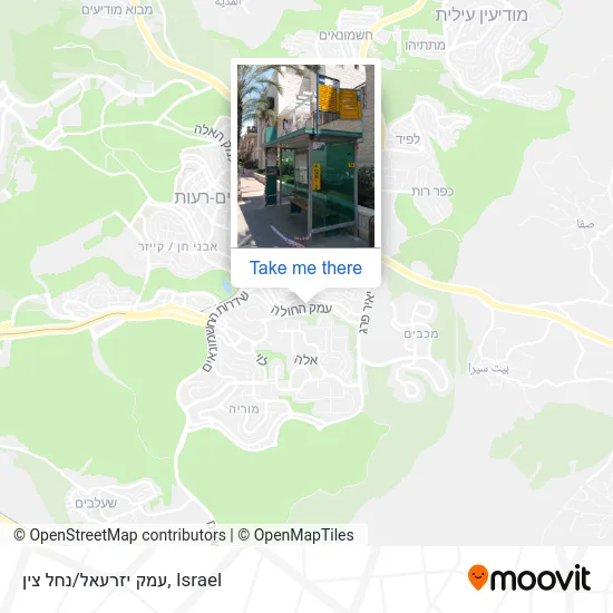 Карта עמק יזרעאל/נחל צין