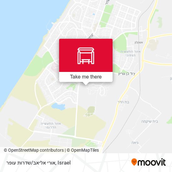 Карта אורי אליאב/שדרות עופר