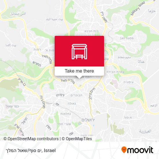 ים סוף/שאול המלך map