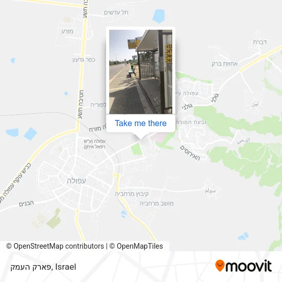 Карта פארק העמק