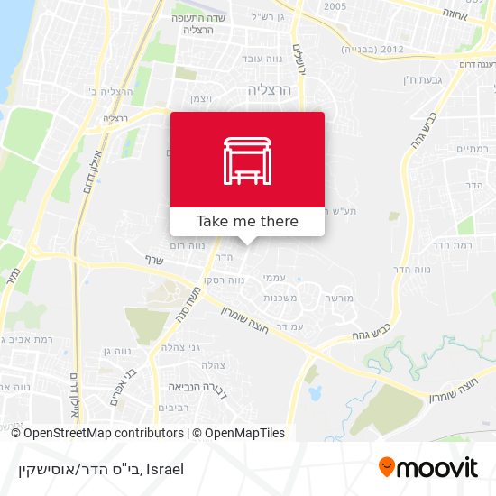 Карта בי''ס הדר/אוסישקין