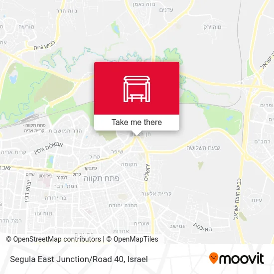 Segula East Junction/Road 40 map