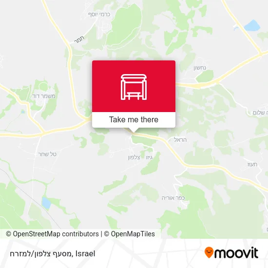 Карта מסעף צלפון/למזרח