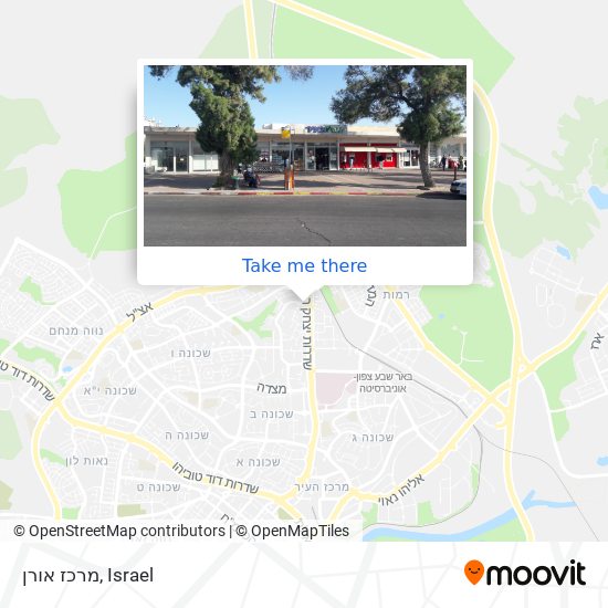 Карта מרכז אורן