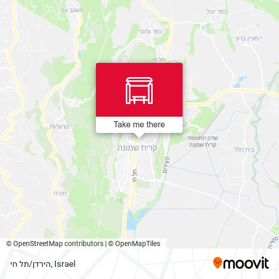 הירדן/תל חי map