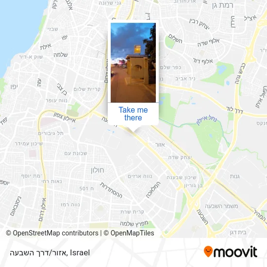 אזור/דרך השבעה map