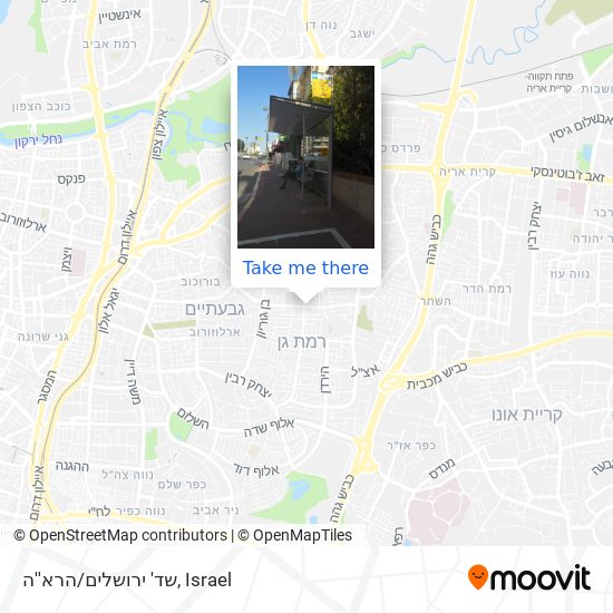 שד' ירושלים/הרא''ה map