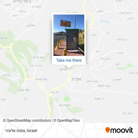 Карта צומת אלעזר