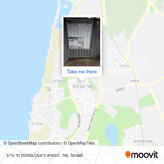 Карта שד. הנשיא וייצמן/סמטת חי טייב
