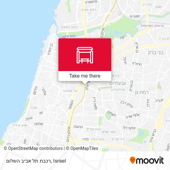 Tel Aviv HaShalom Station map