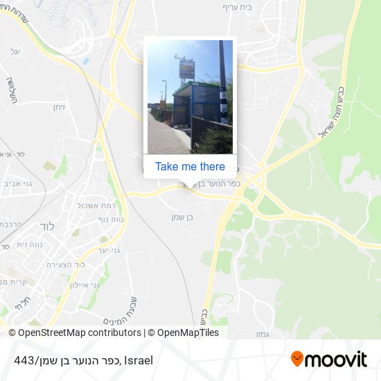 כפר הנוער בן שמן/443 map