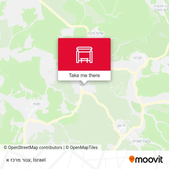 עגור מרכז א map