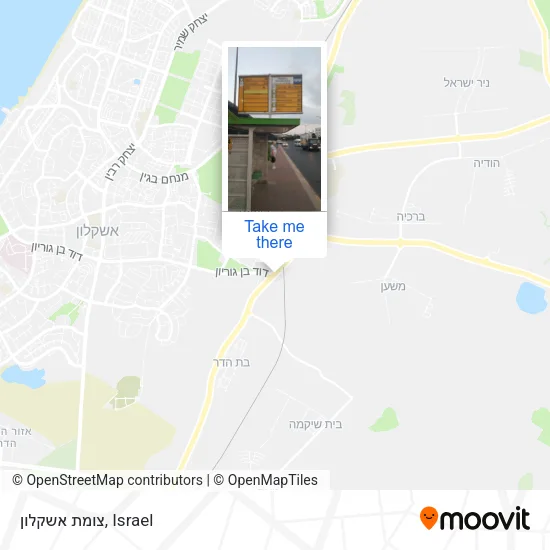 Карта צומת אשקלון