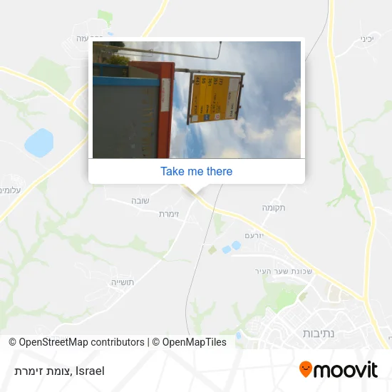 Карта צומת זימרת