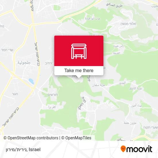 נירית/מירון map