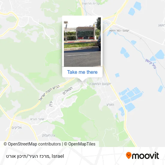 Карта מרכז העיר/תיכון אורט