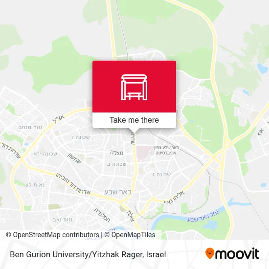 Ben Gurion University / Yitzhak Rager map