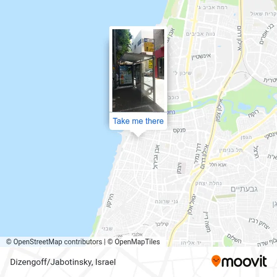 Dizengoff/Jabotinsky map