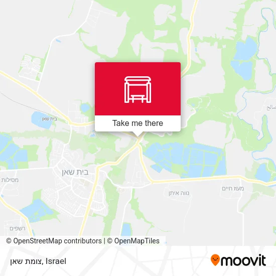 Карта צומת שאן