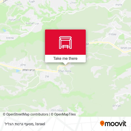 Карта מסעף גרנות הגליל