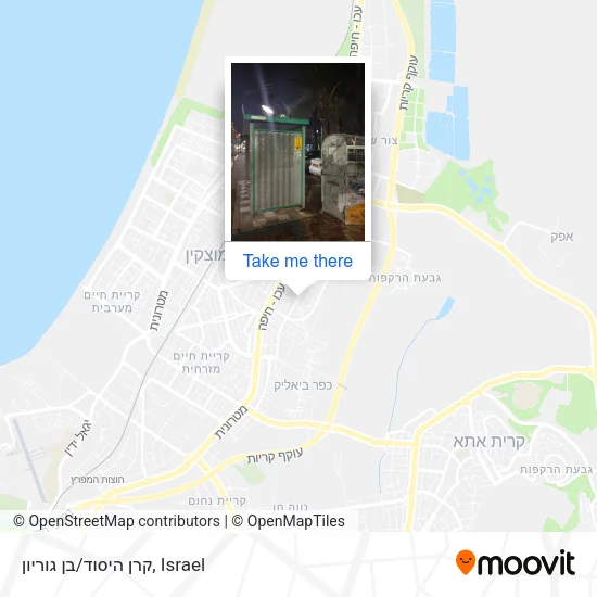 Карта קרן היסוד/בן גוריון