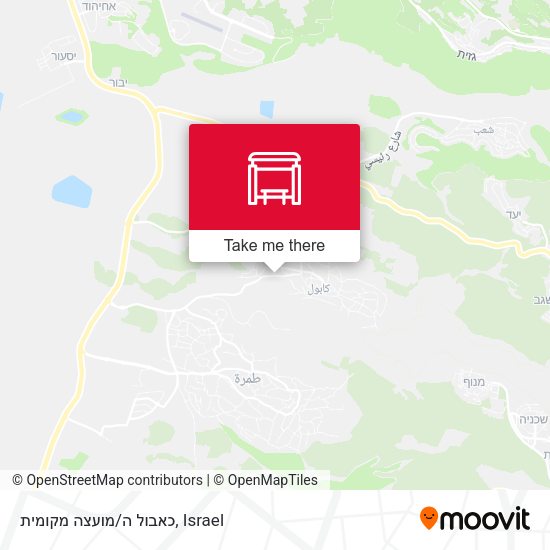 כאבול ה/מועצה מקומית map