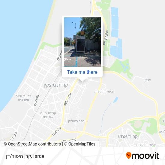 Карта קרן היסוד/דן