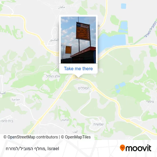 Карта מחלף המוביל/למזרח