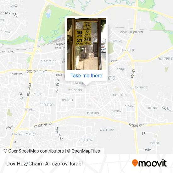 Dov Hoz/Chaim Arlozorov map