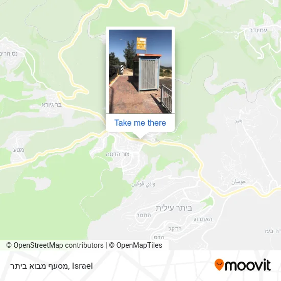 Карта מסעף מבוא ביתר