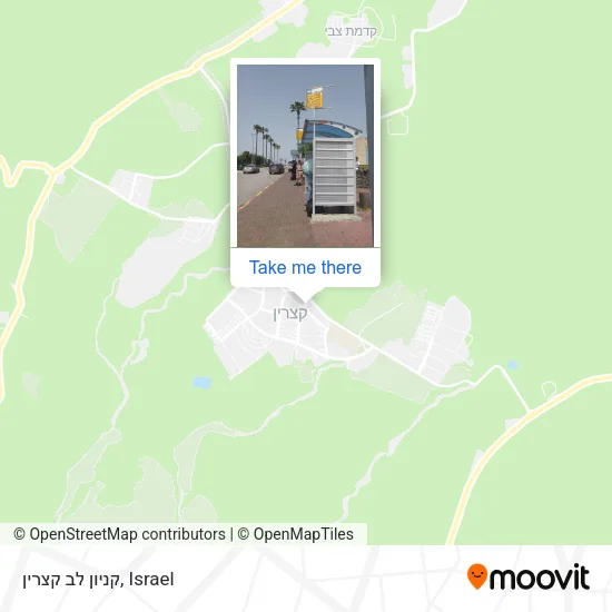 Карта קניון לב קצרין