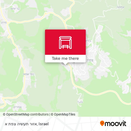 אזור תעשיה צפת א map