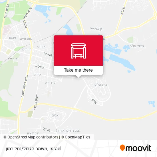 משמר הגבול/נחל רמון map