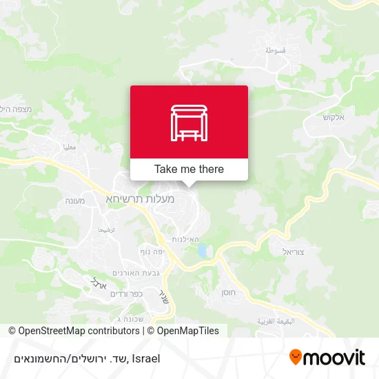 Карта שד. ירושלים/החשמונאים