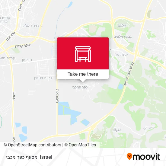 Карта מסעף כפר מכבי