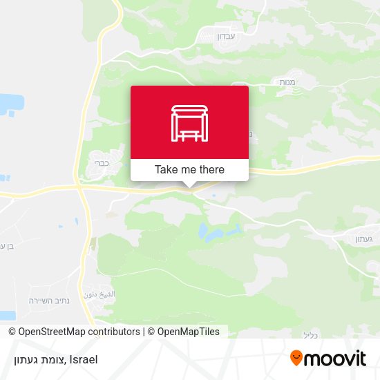 Карта צומת געתון