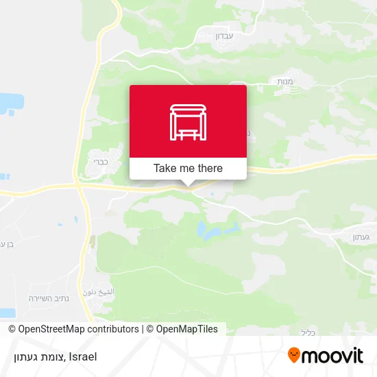 צומת געתון map