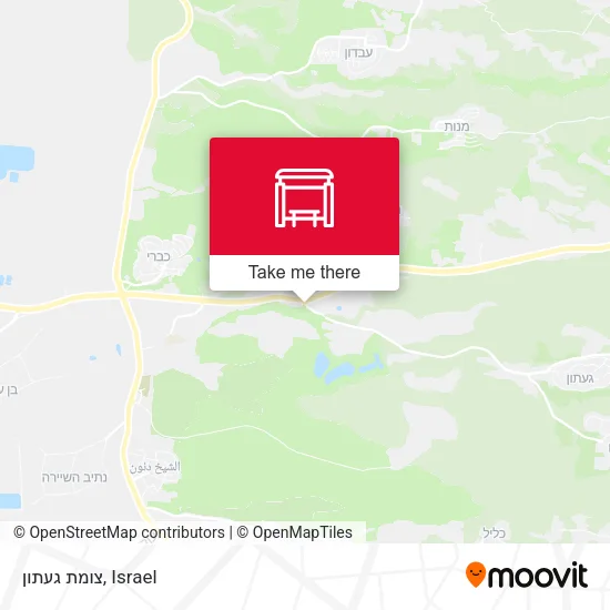 Карта צומת געתון