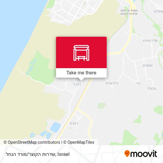 שדרות הקוצר/מורד הנחל map