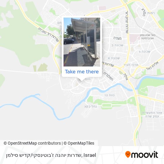 Карта שדרות יוהנה ז'בוטינסקי / קדיש סילמן