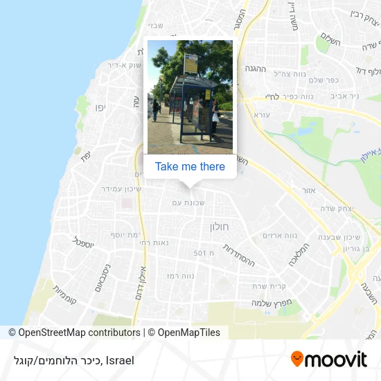 Карта כיכר הלוחמים/קוגל