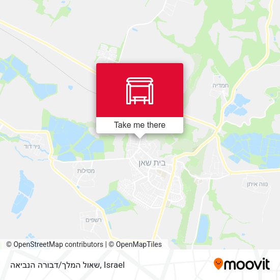 שאול המלך/דבורה הנביאה map