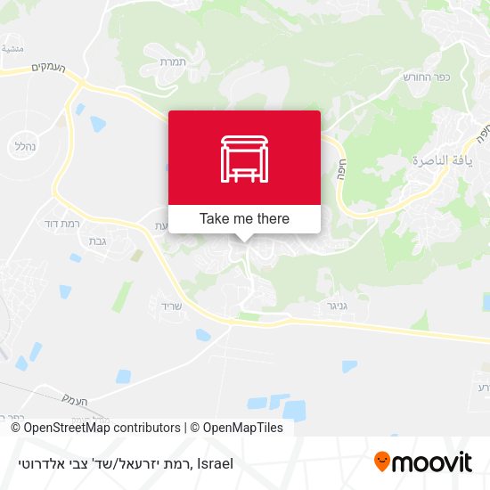 רמת יזרעאל/שד' צבי אלדרוטי map